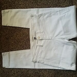 Flying Monkey Mid Rise Women's Jeans, Size:28, Color:White